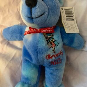 NWT Symbolz Blue Beverly Hills  Beanie Baby  Blue Beverly Vintage 2001